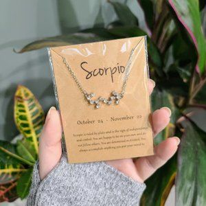 Scorpio Astrology Constellation Necklace